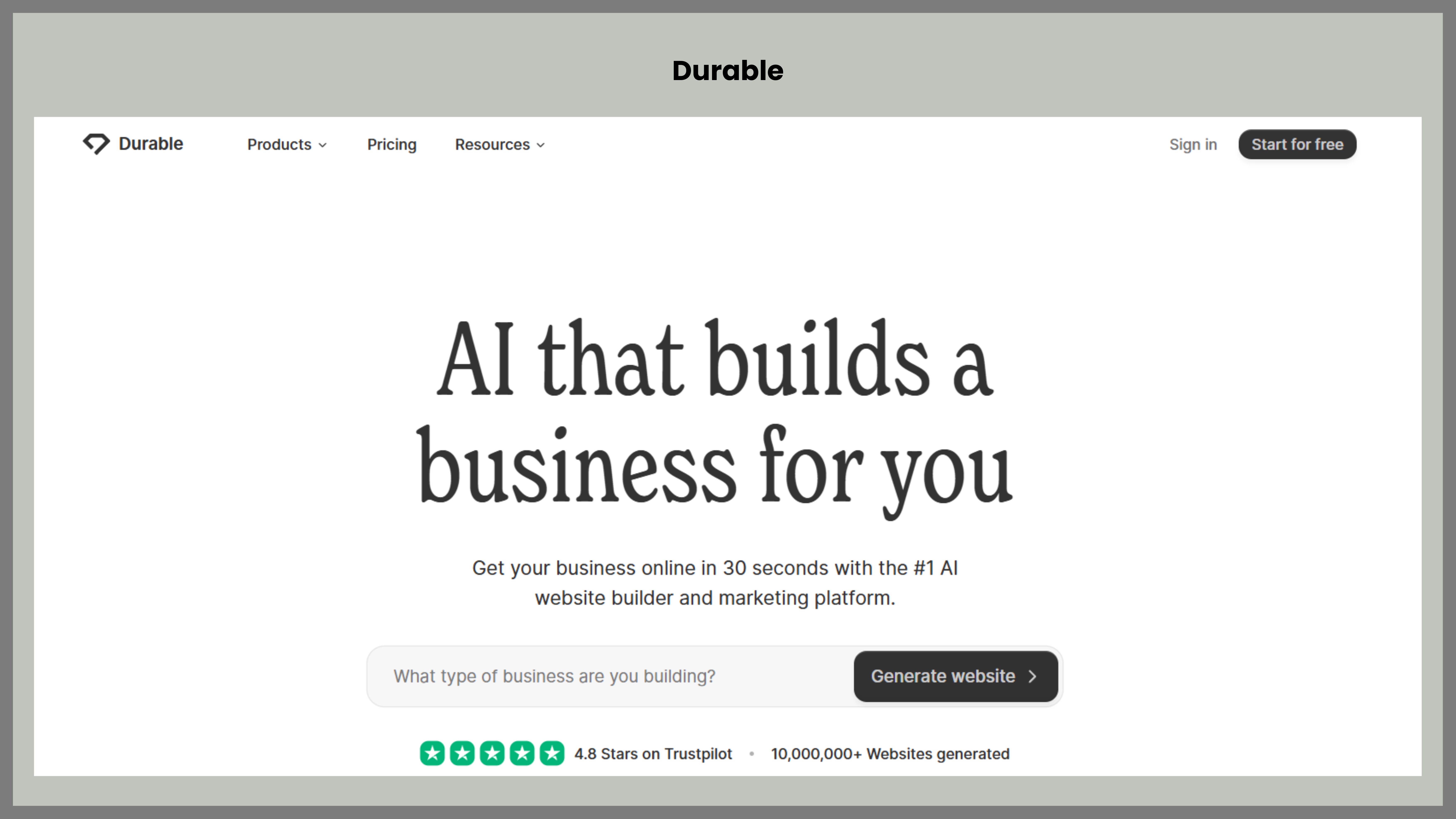 AI Website Builders