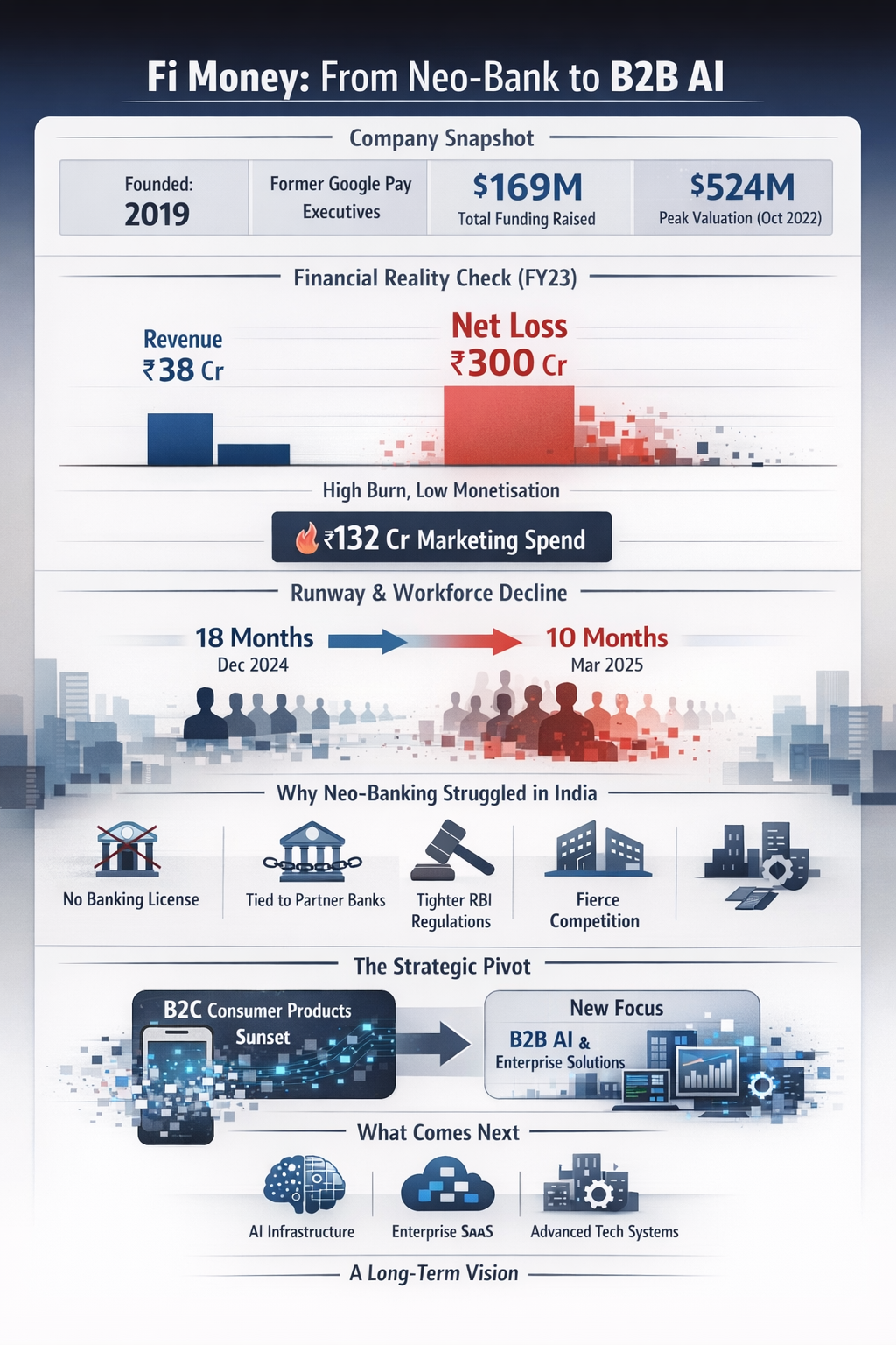 Fi Money Sunsets Consumer Dreams for an Enterprise AI Future
