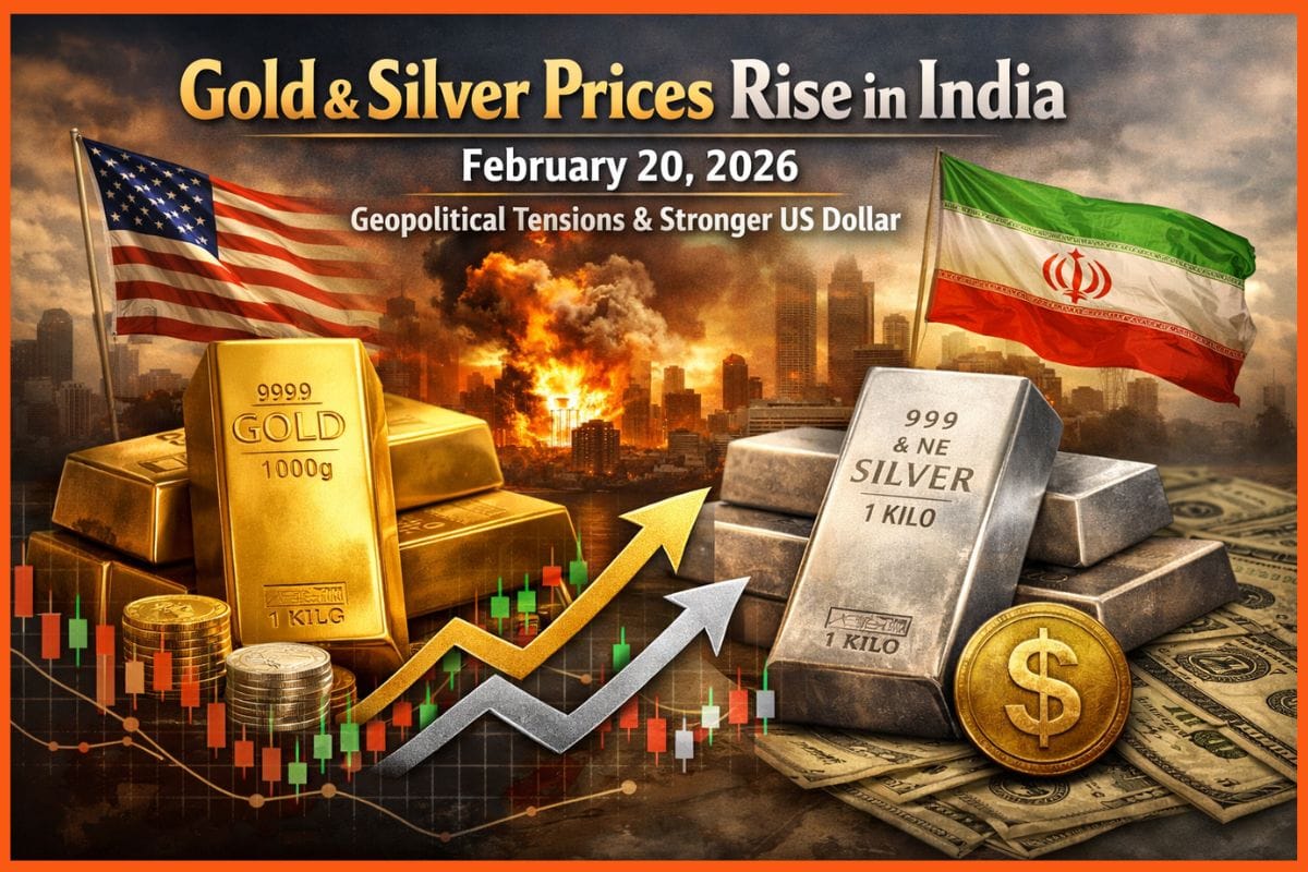Gold and Silver Prices in India Jump at Market Close on 23 February 2026; Silver Surges 6% Intraday