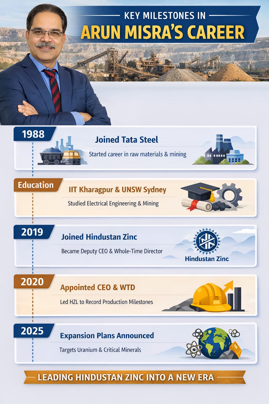 Arun Misra: The Engineer Leading Hindustan Zinc&rsquo;s Billion-Dollar Mining Transformation