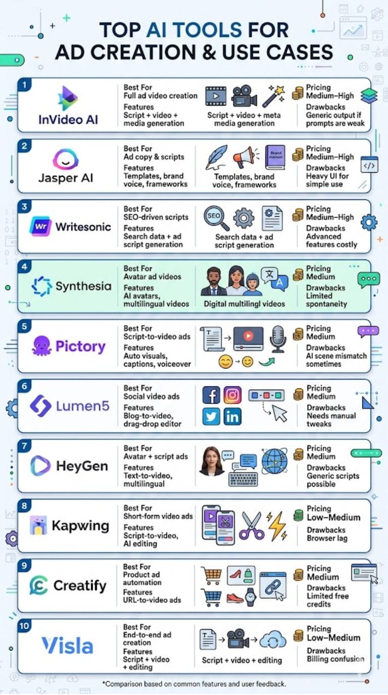 Best AI Ad Script Generator Tools: Turn Ideas into High-Converting Video Scripts